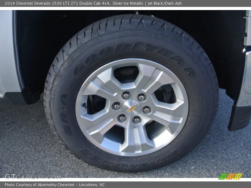 Silver Ice Metallic / Jet Black/Dark Ash 2014 Chevrolet Silverado 1500 LTZ Z71 Double Cab 4x4