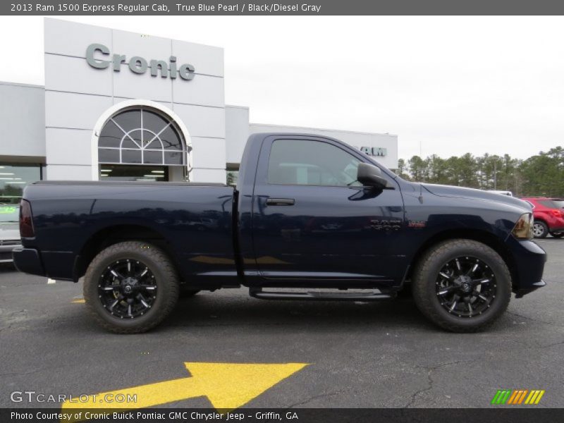 True Blue Pearl / Black/Diesel Gray 2013 Ram 1500 Express Regular Cab