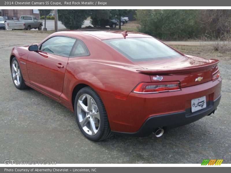 Red Rock Metallic / Beige 2014 Chevrolet Camaro SS Coupe