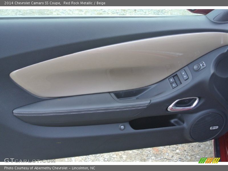 Red Rock Metallic / Beige 2014 Chevrolet Camaro SS Coupe