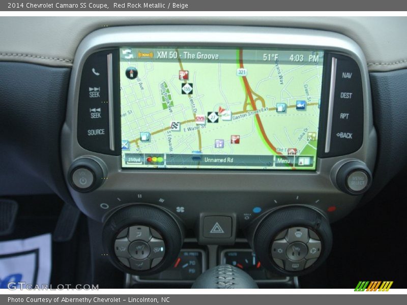 Navigation of 2014 Camaro SS Coupe