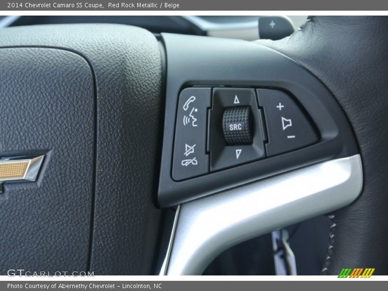 Red Rock Metallic / Beige 2014 Chevrolet Camaro SS Coupe