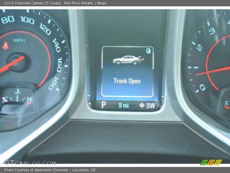Red Rock Metallic / Beige 2014 Chevrolet Camaro SS Coupe