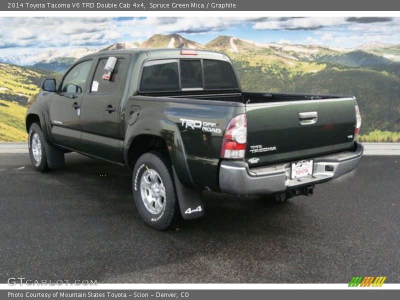 Spruce Green Mica / Graphite 2014 Toyota Tacoma V6 TRD Double Cab 4x4