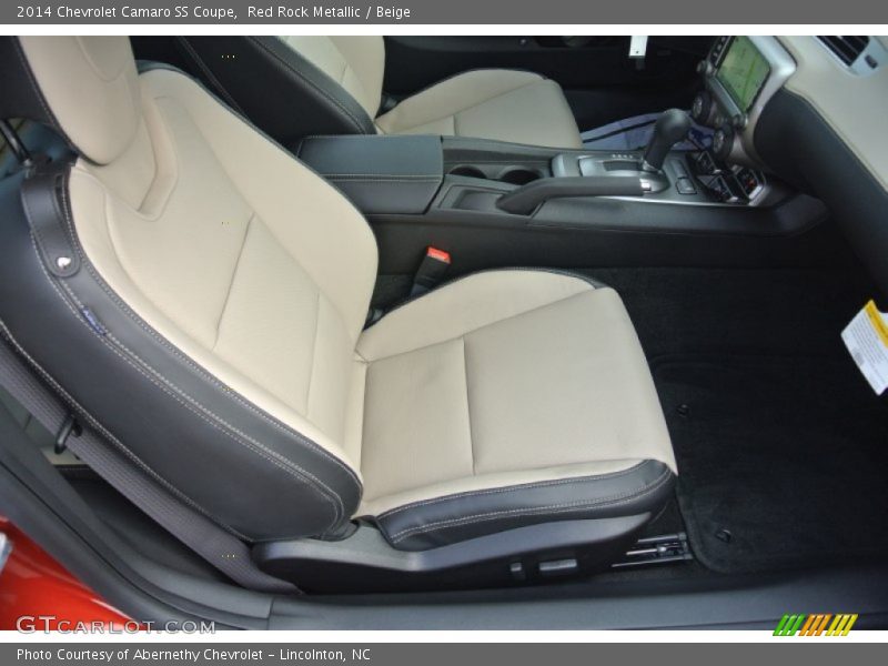 Red Rock Metallic / Beige 2014 Chevrolet Camaro SS Coupe