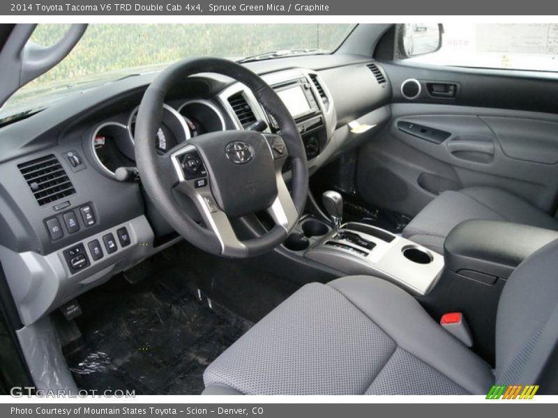 Spruce Green Mica / Graphite 2014 Toyota Tacoma V6 TRD Double Cab 4x4