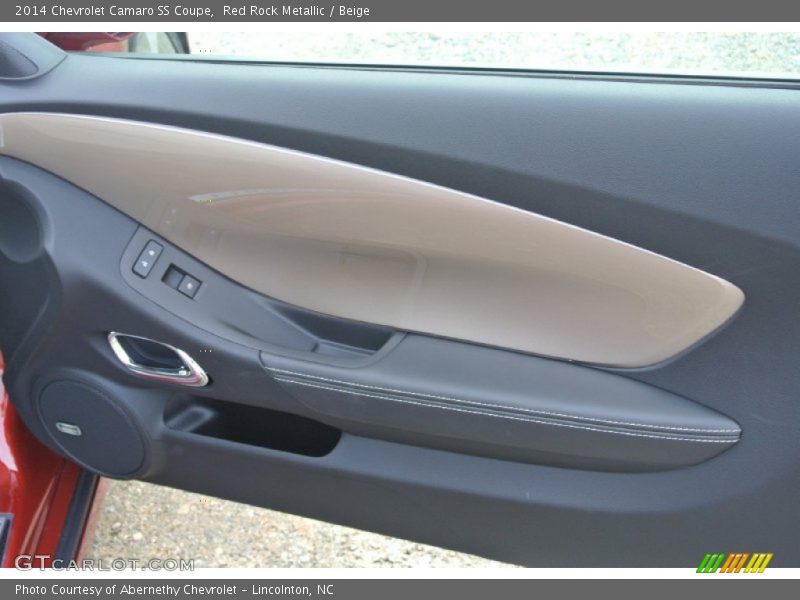 Red Rock Metallic / Beige 2014 Chevrolet Camaro SS Coupe