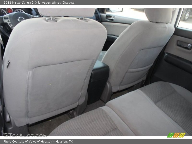Aspen White / Charcoal 2012 Nissan Sentra 2.0 S