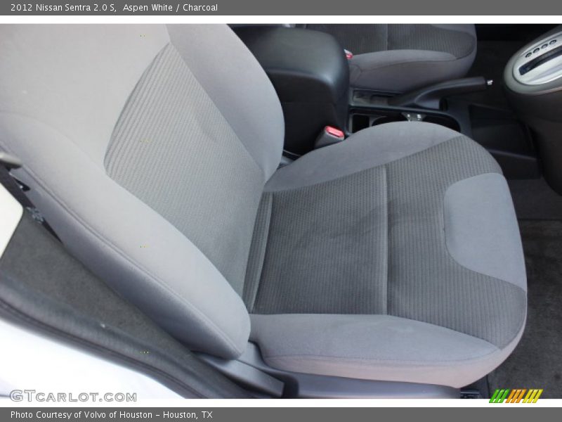 Aspen White / Charcoal 2012 Nissan Sentra 2.0 S