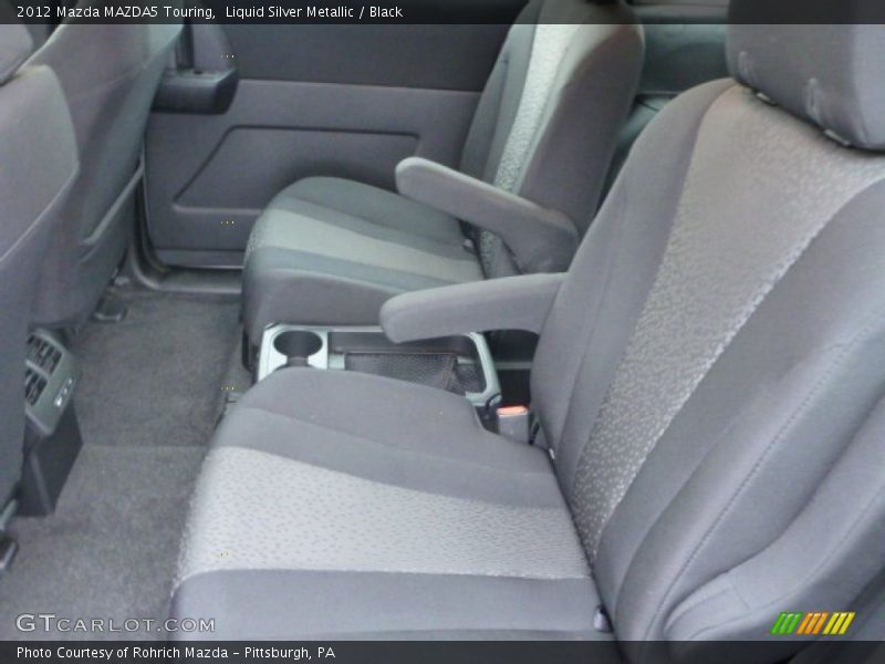 Liquid Silver Metallic / Black 2012 Mazda MAZDA5 Touring