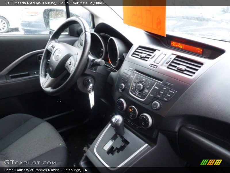 Liquid Silver Metallic / Black 2012 Mazda MAZDA5 Touring