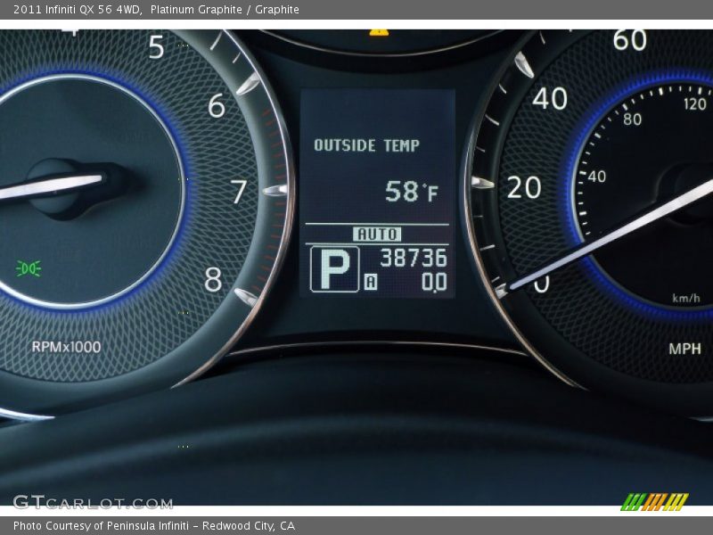 Platinum Graphite / Graphite 2011 Infiniti QX 56 4WD
