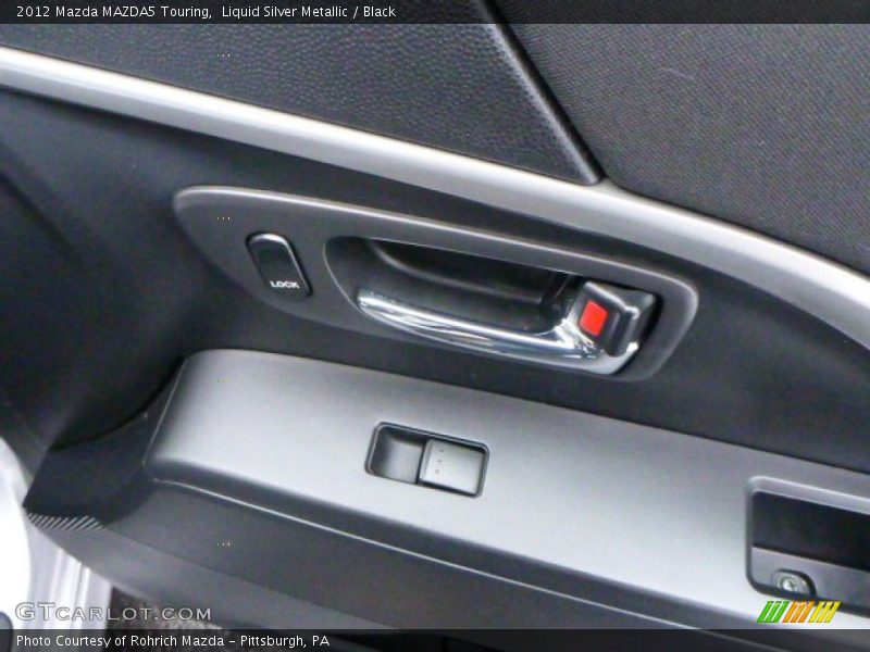 Liquid Silver Metallic / Black 2012 Mazda MAZDA5 Touring