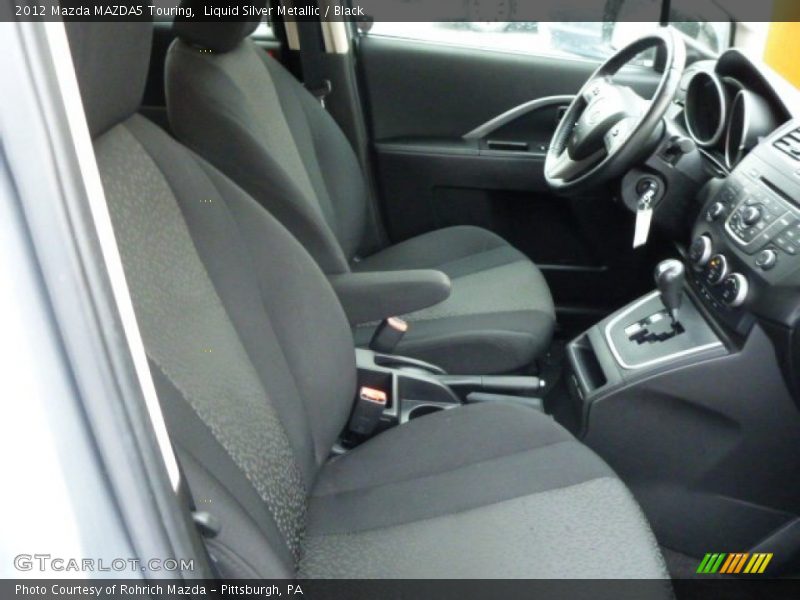 Liquid Silver Metallic / Black 2012 Mazda MAZDA5 Touring