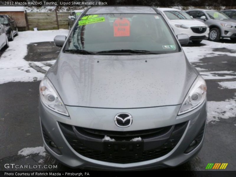 Liquid Silver Metallic / Black 2012 Mazda MAZDA5 Touring