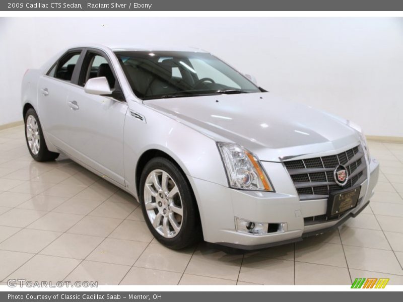 Radiant Silver / Ebony 2009 Cadillac CTS Sedan