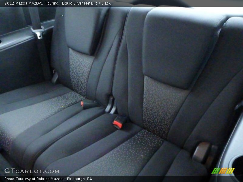 Liquid Silver Metallic / Black 2012 Mazda MAZDA5 Touring