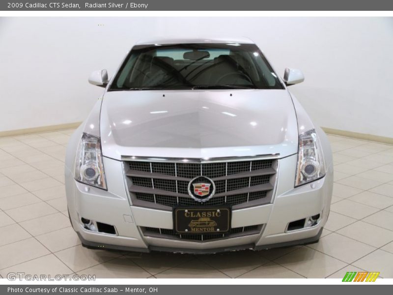 Radiant Silver / Ebony 2009 Cadillac CTS Sedan