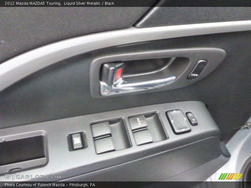 Liquid Silver Metallic / Black 2012 Mazda MAZDA5 Touring