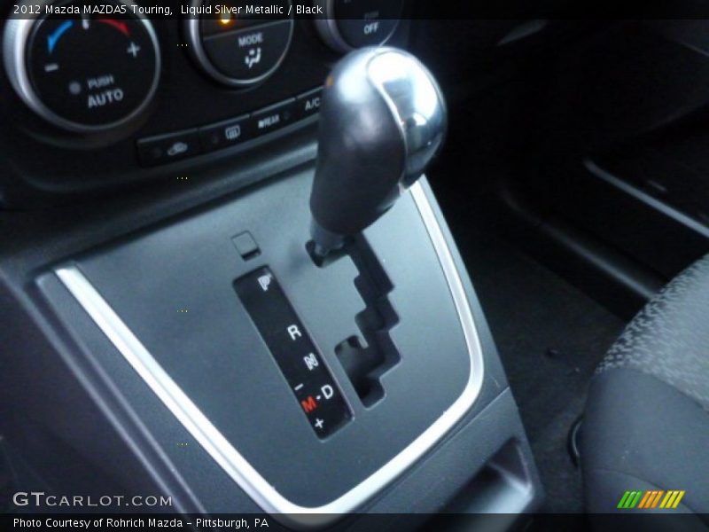 Liquid Silver Metallic / Black 2012 Mazda MAZDA5 Touring