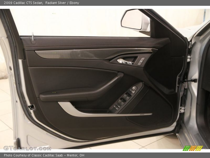 Radiant Silver / Ebony 2009 Cadillac CTS Sedan