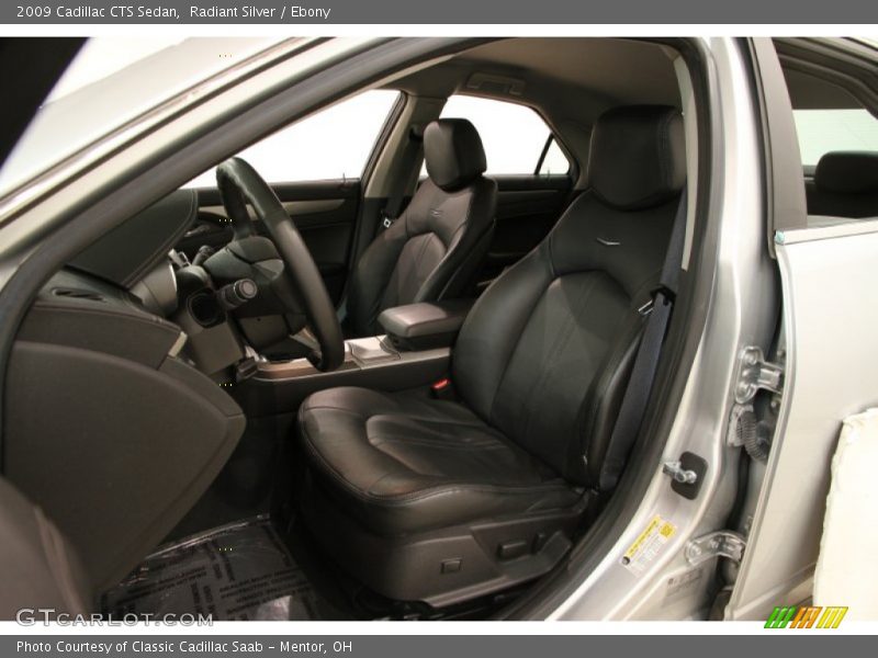 Radiant Silver / Ebony 2009 Cadillac CTS Sedan
