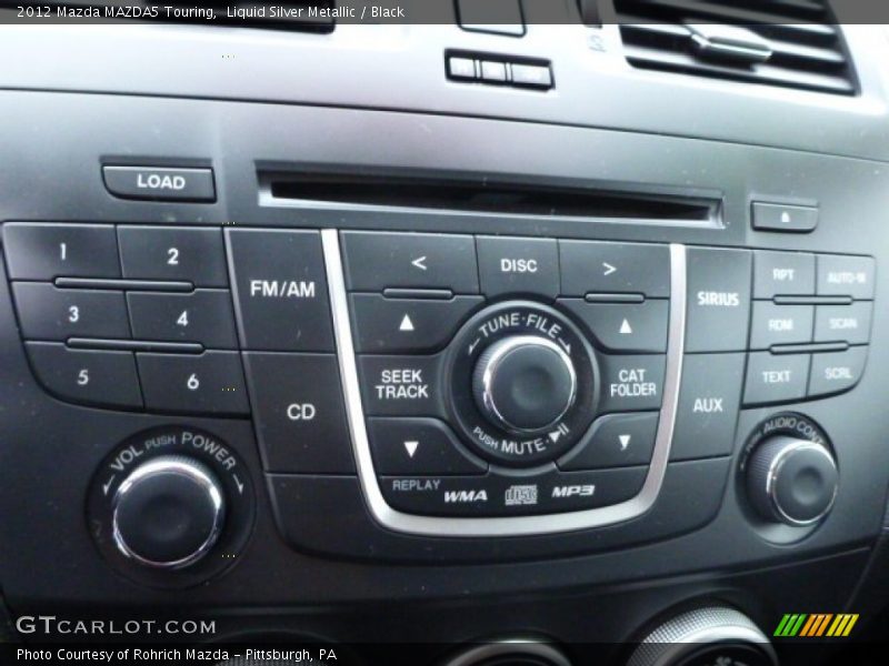 Liquid Silver Metallic / Black 2012 Mazda MAZDA5 Touring
