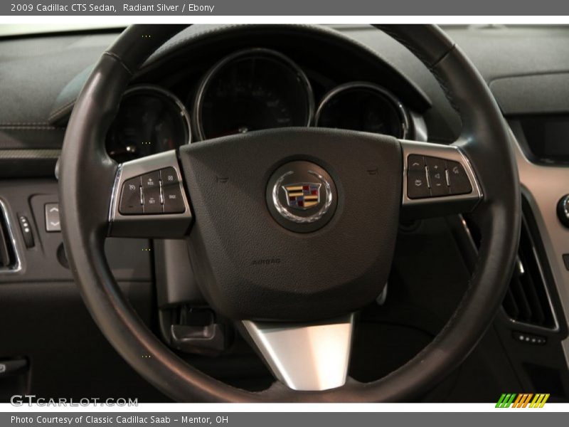 Radiant Silver / Ebony 2009 Cadillac CTS Sedan