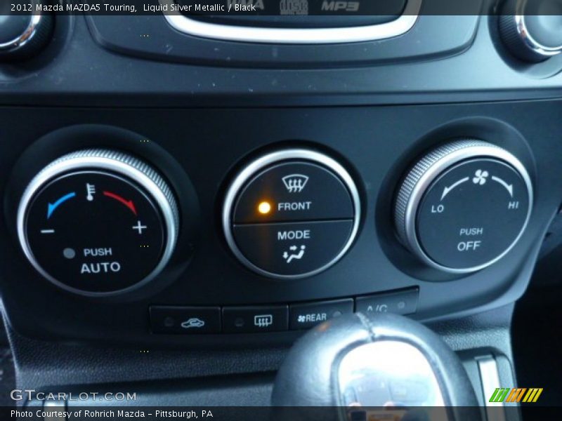 Liquid Silver Metallic / Black 2012 Mazda MAZDA5 Touring