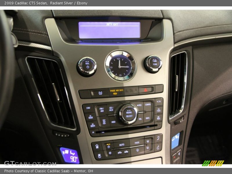Radiant Silver / Ebony 2009 Cadillac CTS Sedan