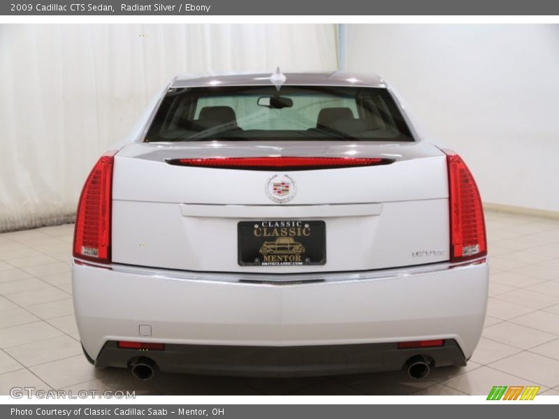 Radiant Silver / Ebony 2009 Cadillac CTS Sedan