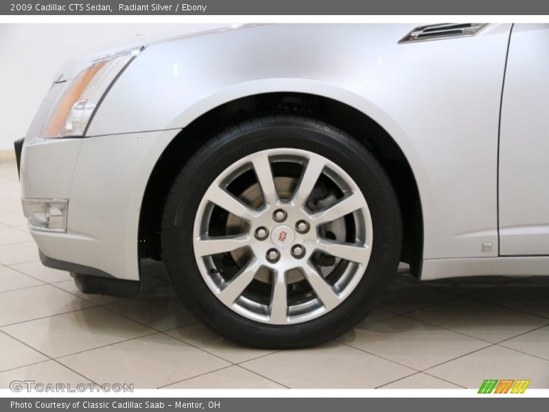 Radiant Silver / Ebony 2009 Cadillac CTS Sedan