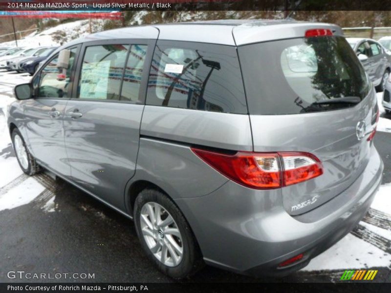 Liquid Silver Metallic / Black 2014 Mazda MAZDA5 Sport
