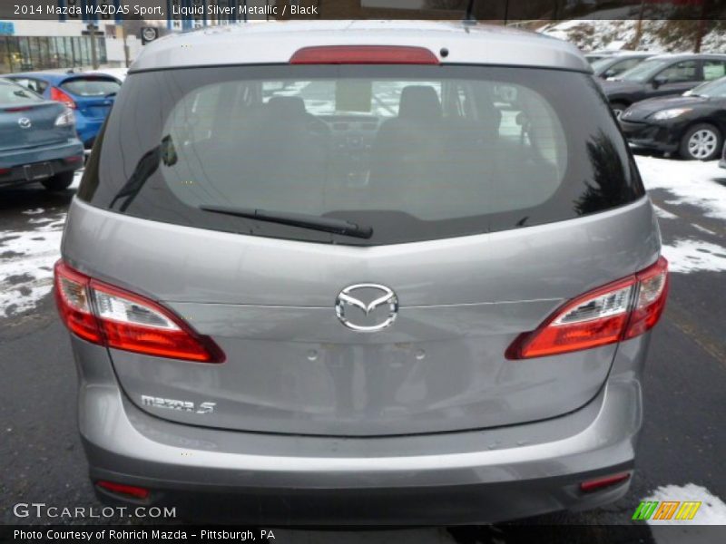 Liquid Silver Metallic / Black 2014 Mazda MAZDA5 Sport