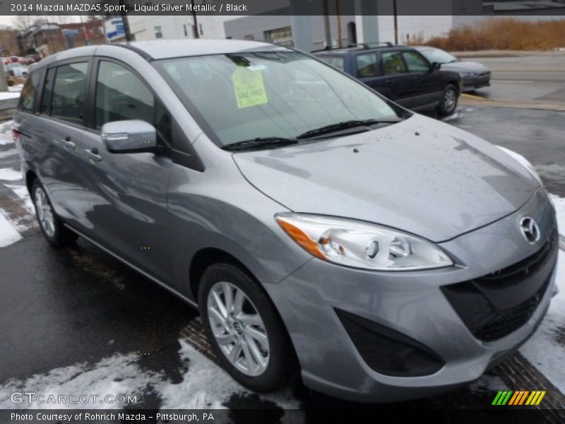 Liquid Silver Metallic / Black 2014 Mazda MAZDA5 Sport