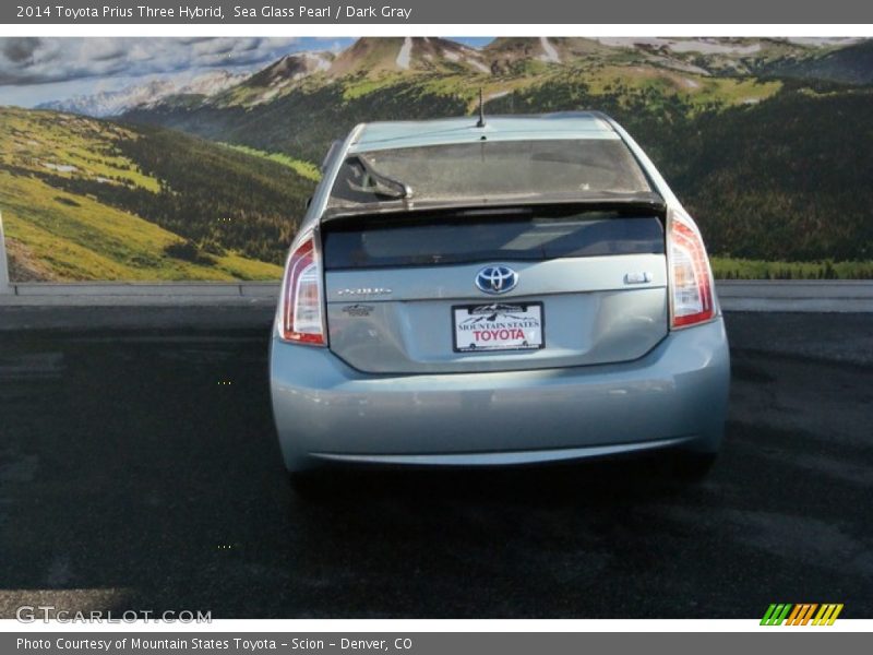 Sea Glass Pearl / Dark Gray 2014 Toyota Prius Three Hybrid
