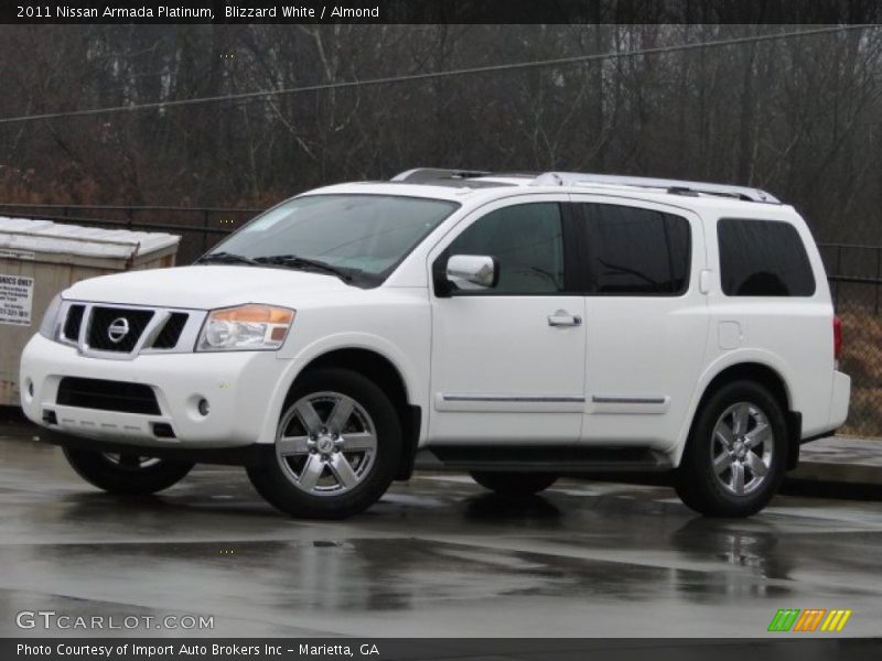 Blizzard White / Almond 2011 Nissan Armada Platinum