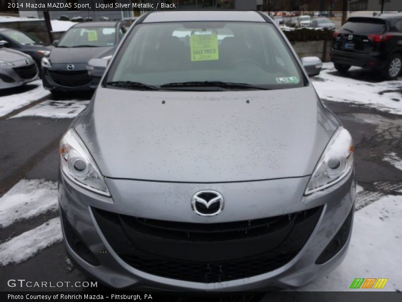 Liquid Silver Metallic / Black 2014 Mazda MAZDA5 Sport