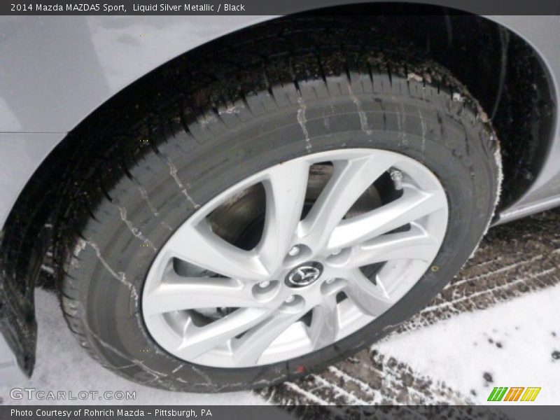 Liquid Silver Metallic / Black 2014 Mazda MAZDA5 Sport