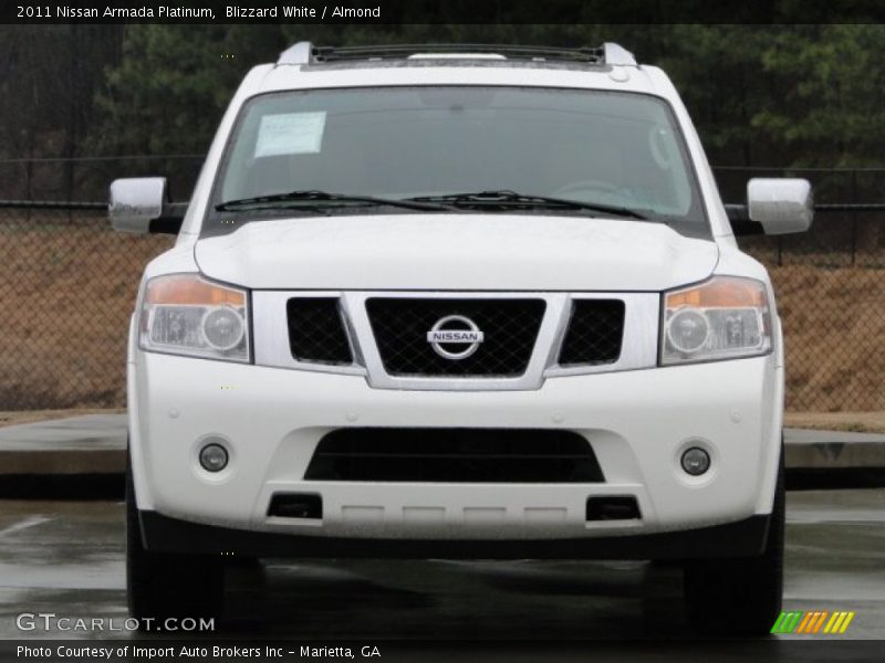 Blizzard White / Almond 2011 Nissan Armada Platinum