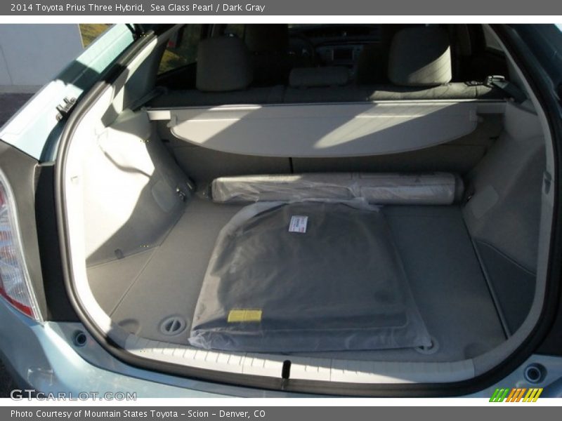 Sea Glass Pearl / Dark Gray 2014 Toyota Prius Three Hybrid