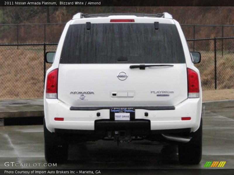 Blizzard White / Almond 2011 Nissan Armada Platinum