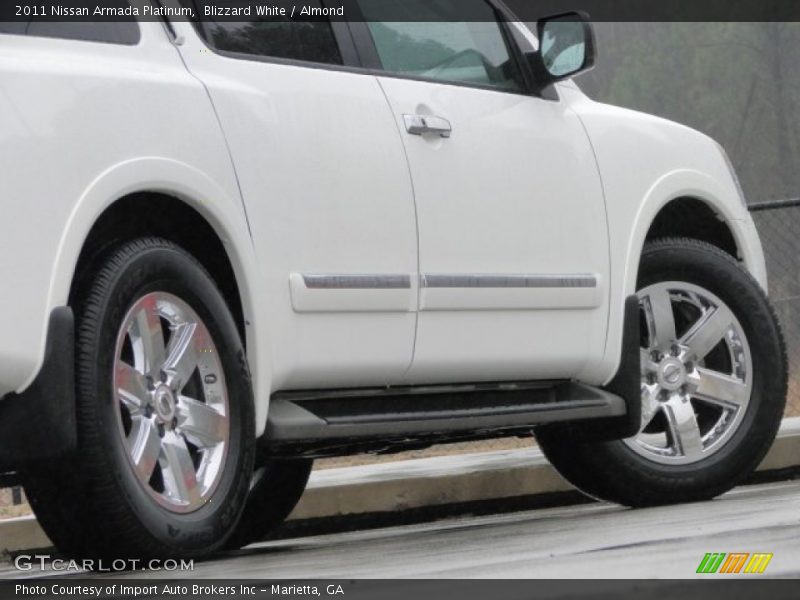 Blizzard White / Almond 2011 Nissan Armada Platinum