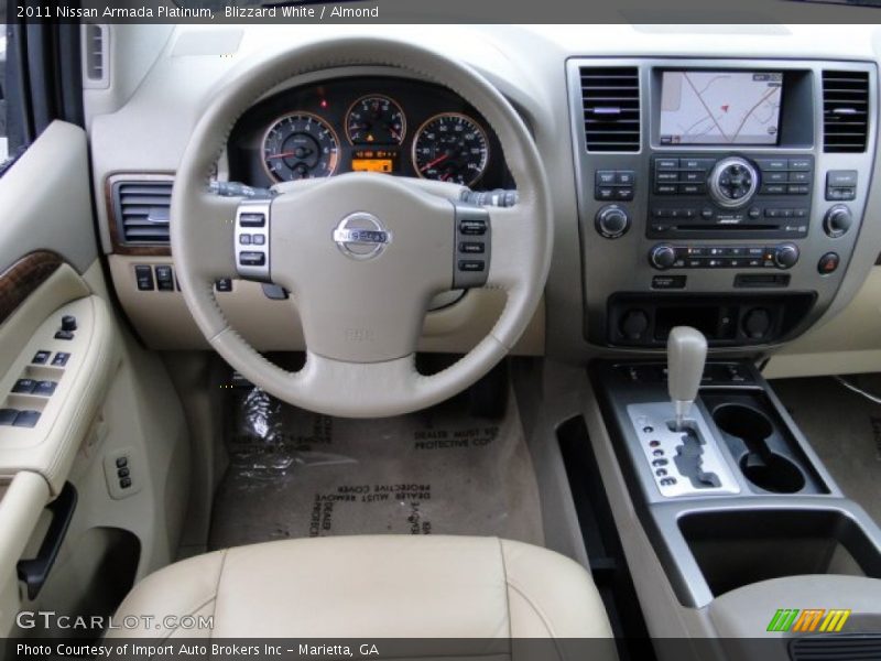 Blizzard White / Almond 2011 Nissan Armada Platinum