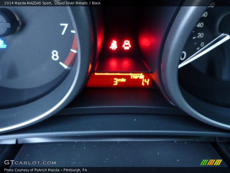 Liquid Silver Metallic / Black 2014 Mazda MAZDA5 Sport