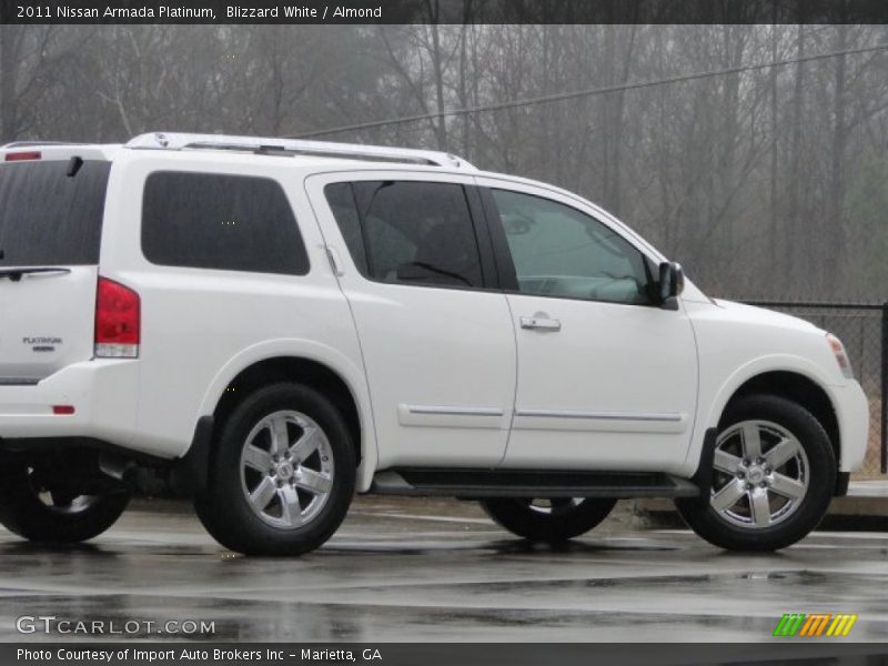 Blizzard White / Almond 2011 Nissan Armada Platinum