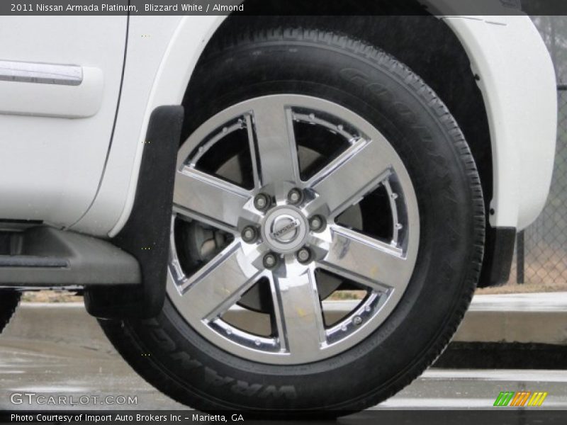 Blizzard White / Almond 2011 Nissan Armada Platinum