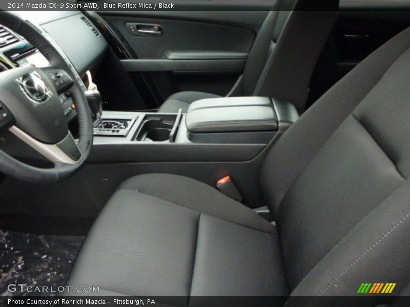 Blue Reflex Mica / Black 2014 Mazda CX-9 Sport AWD