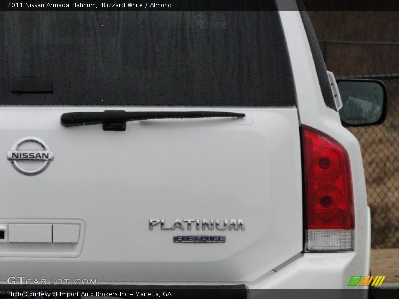 Blizzard White / Almond 2011 Nissan Armada Platinum