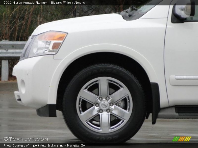 Blizzard White / Almond 2011 Nissan Armada Platinum